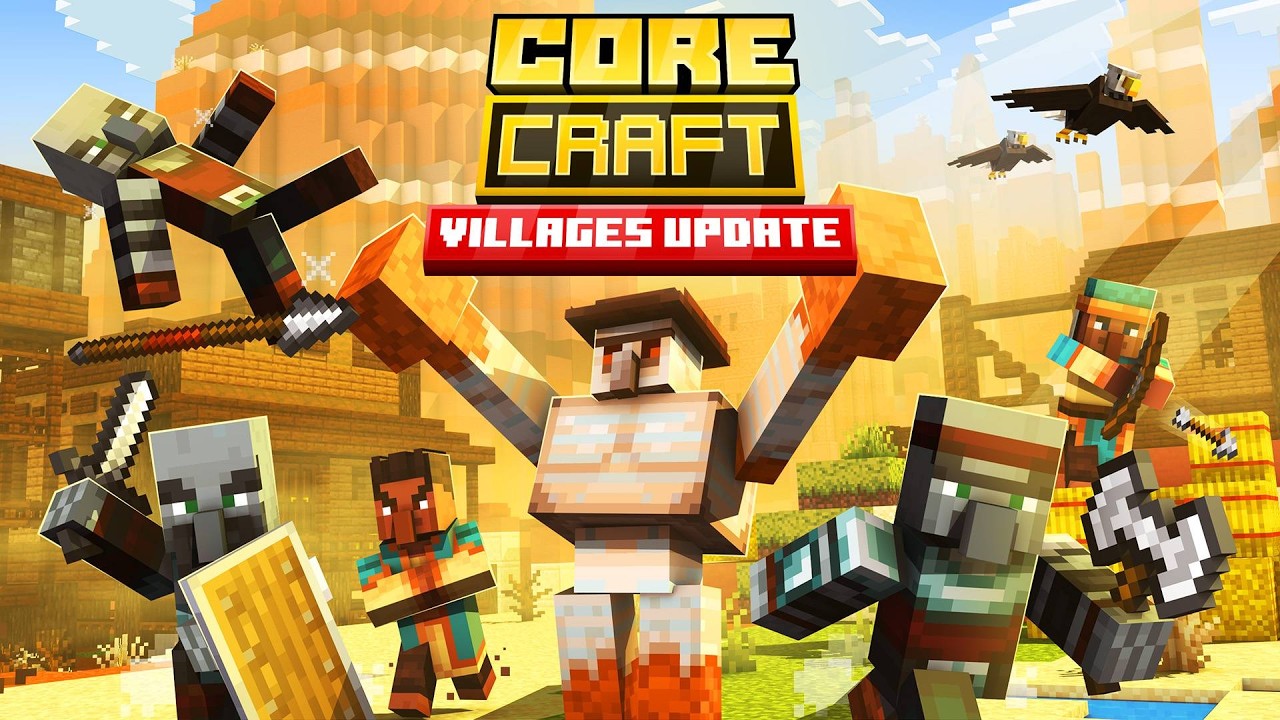 SAIU! CORE CRAFT VILLAGES UPDATE - Review Completa | Minecraft PE (Bedrock)