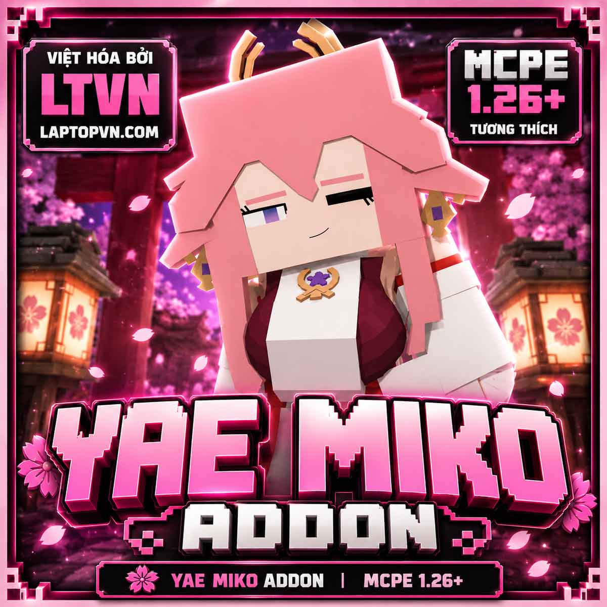 Addon Jenny Yae Miko Tiếng Việt Cho MCPE 1.26+.mcaddon