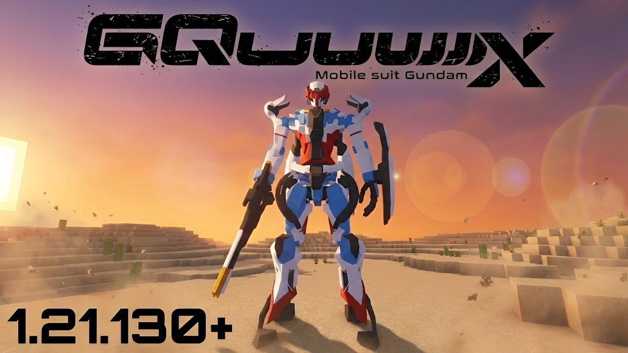 Addon Gundam GQuuuuuuX Tiếng Việt Dành Cho MCPE.mcaddon