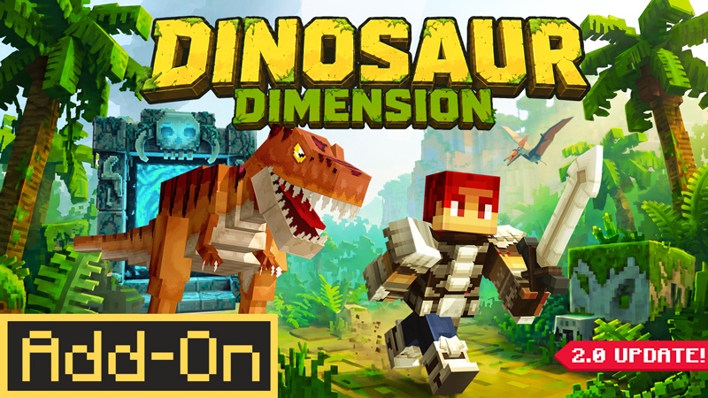 Addon Khủng Long Dinosaur Dimension v2.0 Việt Hóa.mcaddon