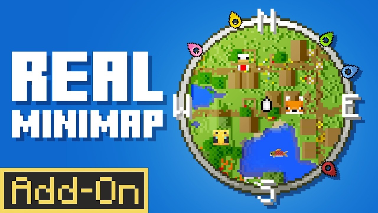 Addon Real Minimap cho MCPE 1.26+.mcaddon