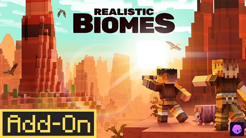 Addon Realistic Biomes cho MCPE 1.26+.mcaddon